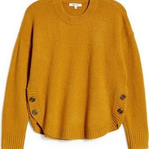 MADEWELL Side Button Sweater, XS